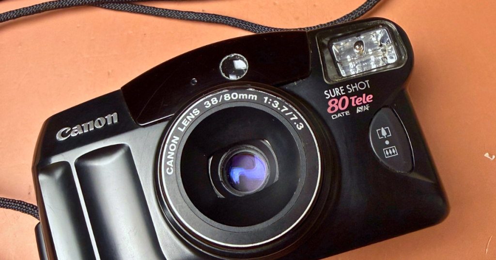 Canon sure shot 80 tele battery & film camera review