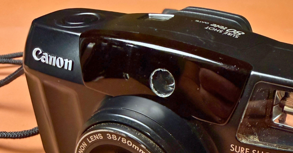 canon sure shot 80 tele battery & film camera review