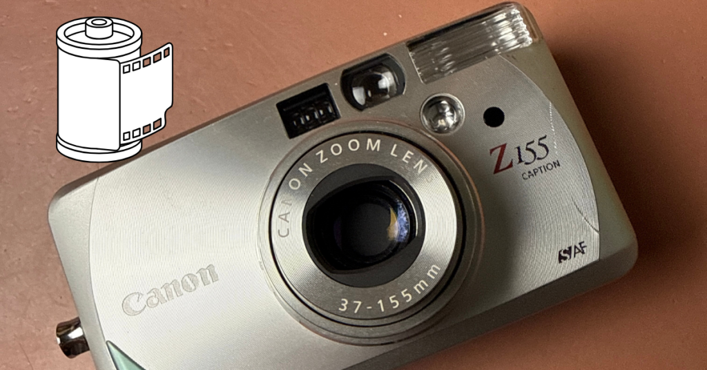 how to put film in a canon sure shot z155 camera