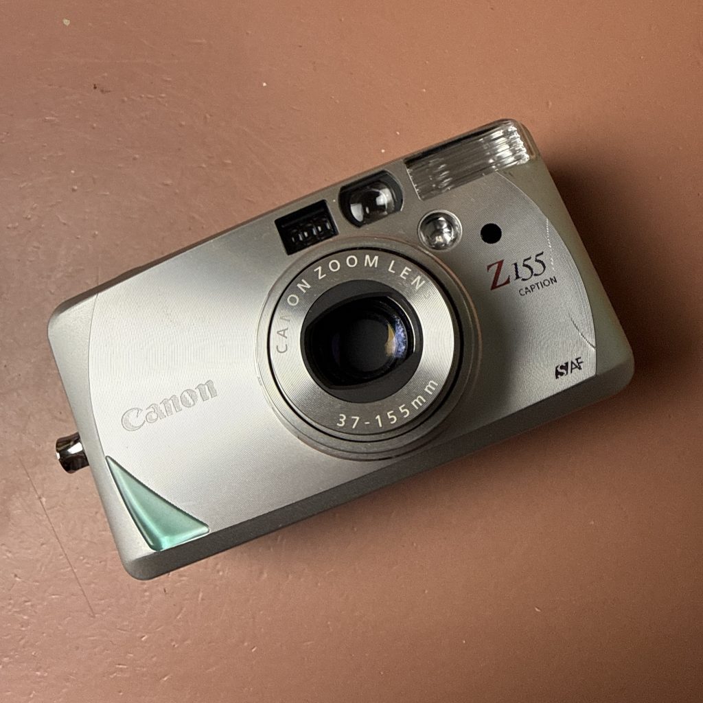 canon sure shot z155 load film